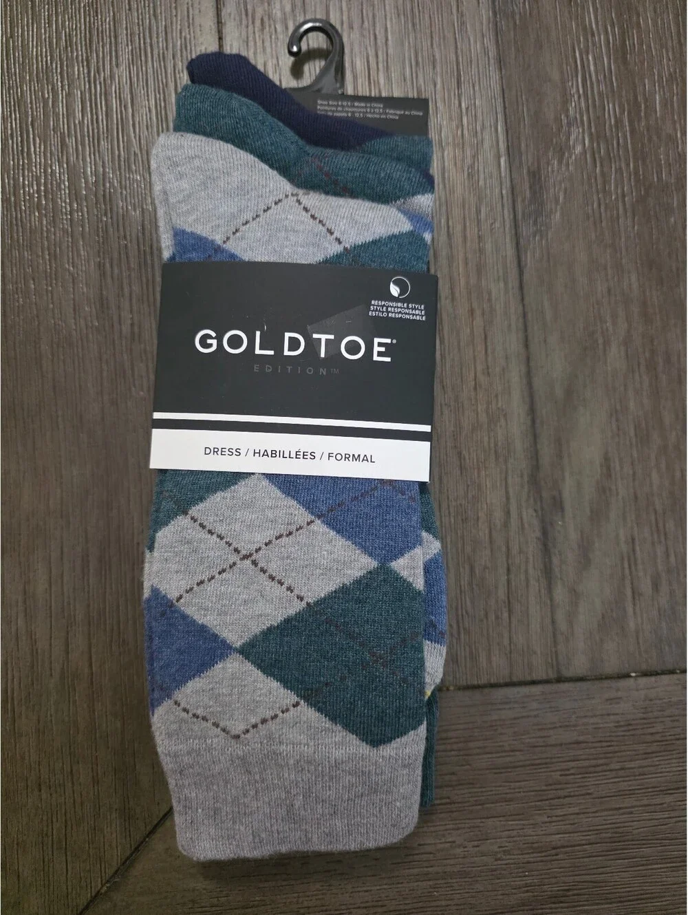3 pack Goldtoe Edition Argyle Dress Socks - Size 6-12.5